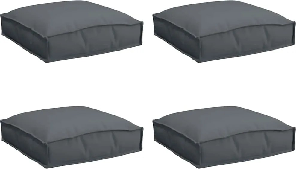 vidaXL Párna 4 pcs Antracit 40 x 40 x 8 cm Oxford Szövet