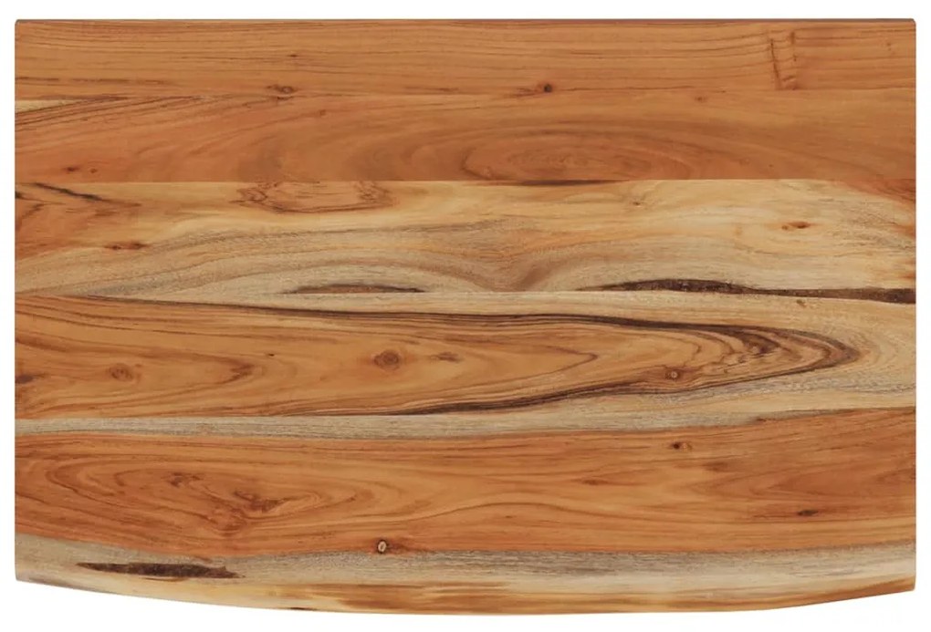 tömör akácfa téglalap alakú fali polc 70 x 40 x 3,8 cm