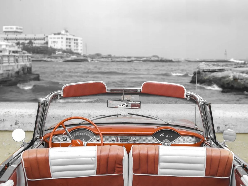 Poszter 40x30cm Antik autó Havannában 2, Assaf Frank