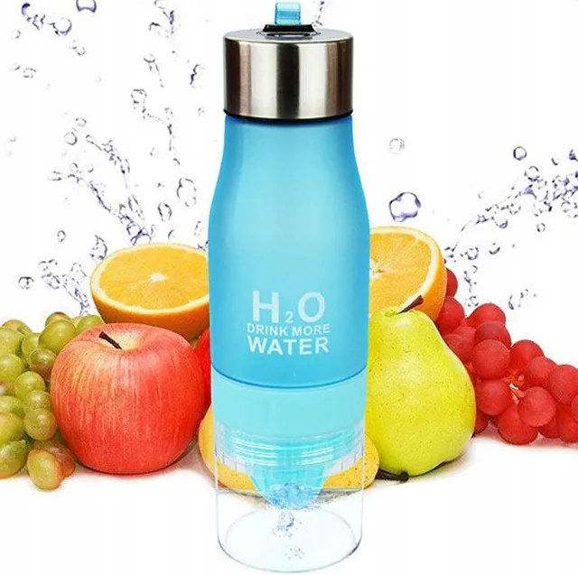 Palack Kulacs Kék Vízhez 650ml-es facsaróval az edzőterembe Futáshoz