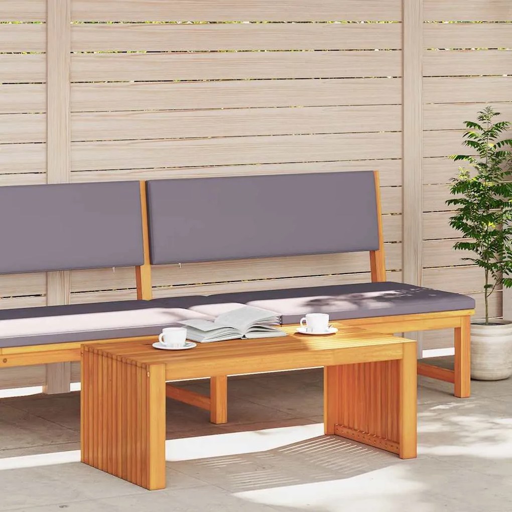 Dohányzóasztal Barna 90 x 45 x 35 cm tömör akácfa