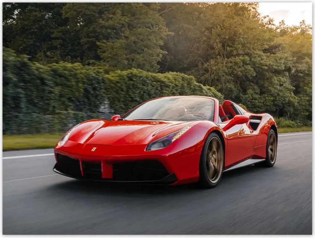 Poszterek 40x30 Piros Ferrari út