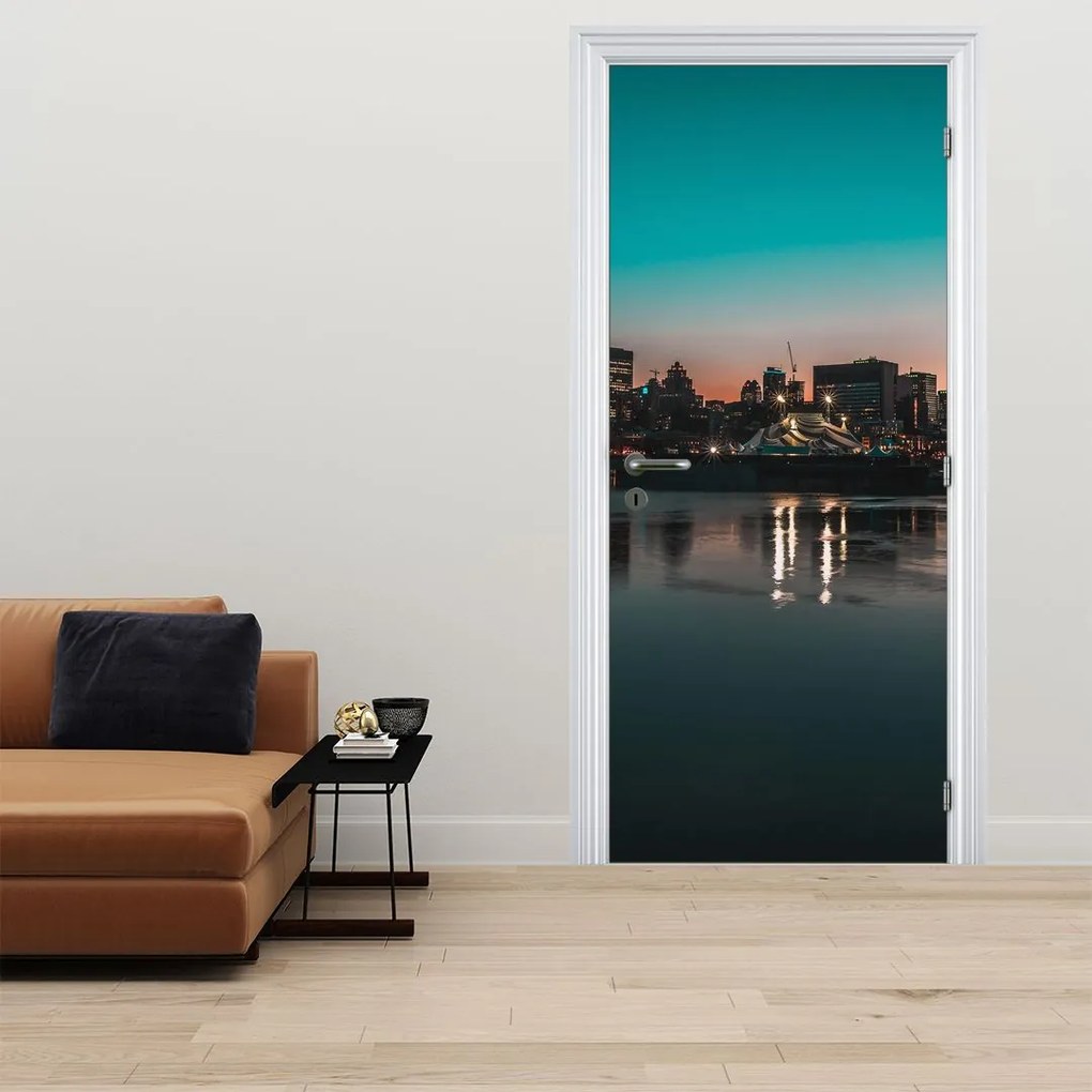 Fotótapéta ajtóra - Város (95x205cm)