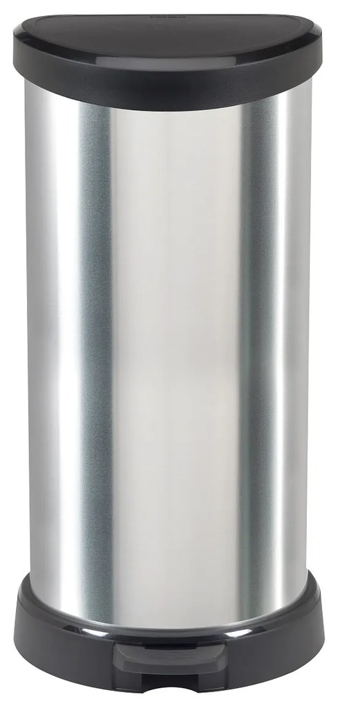 Curver Hulladékgyűjtő DECO BIN 40l ezüst