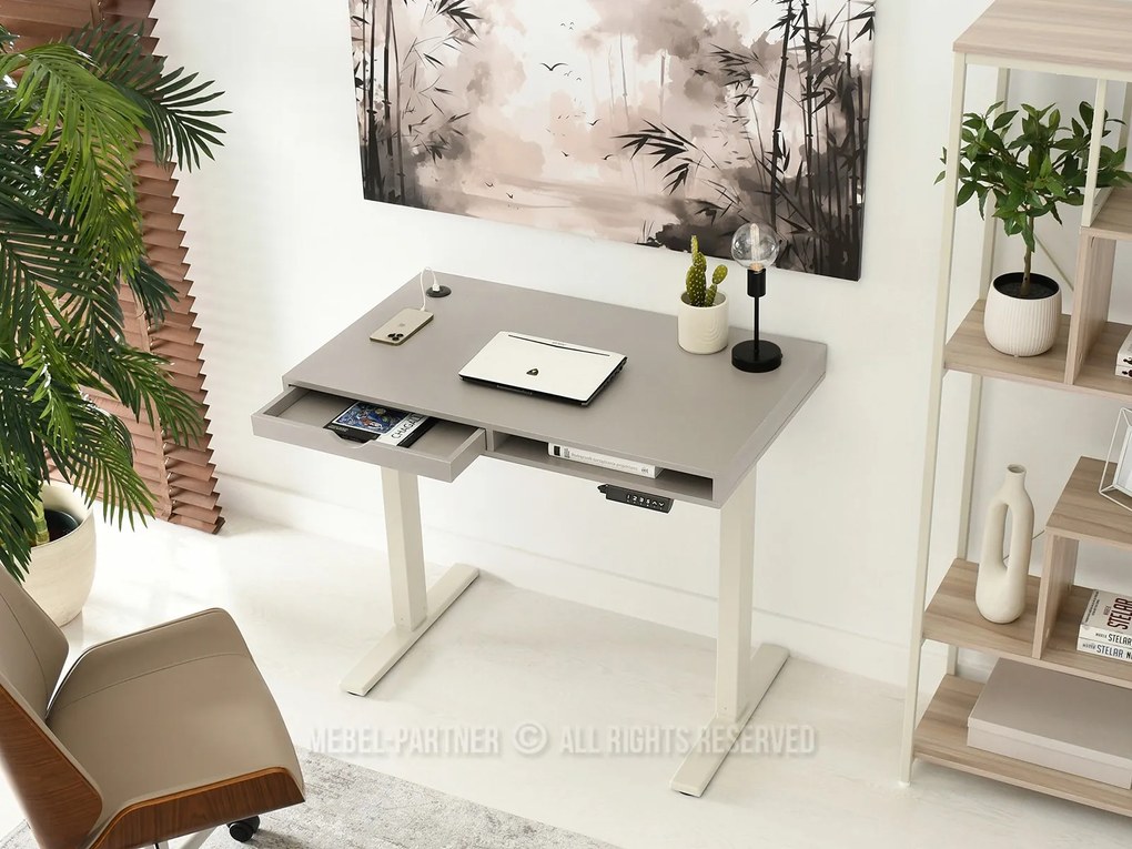 PC asztal Osto 100 (bézs + fehér). 1109808