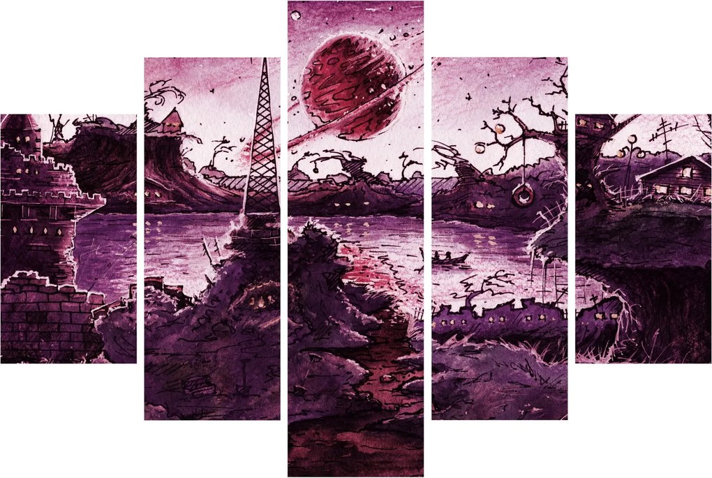 Kép - Elvarázsolt falu (150x105 cm)
