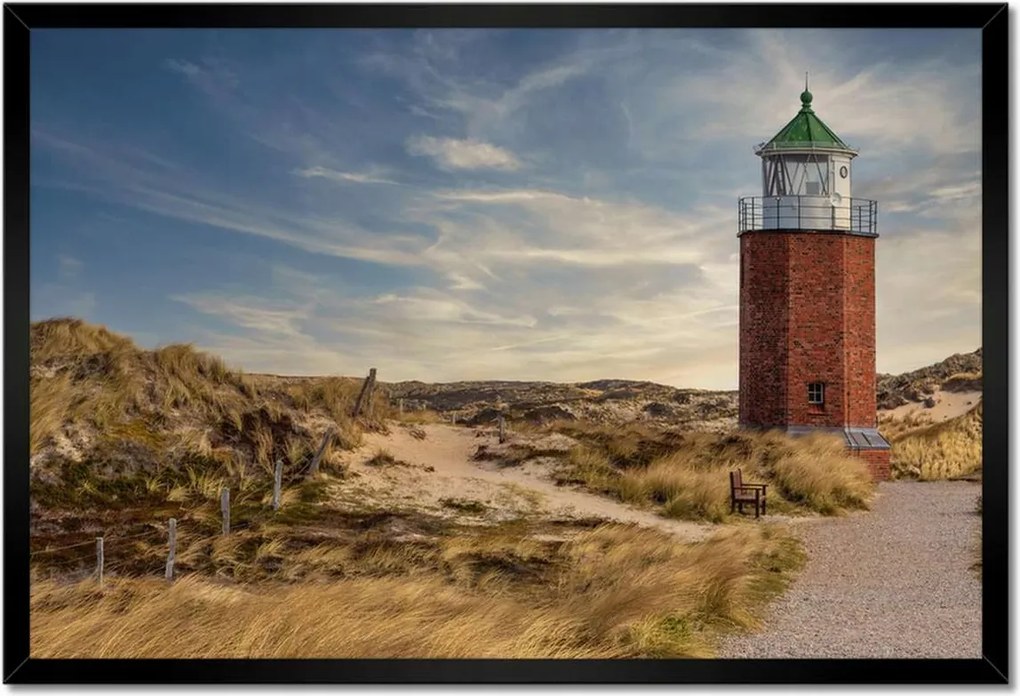 Poszterek keretben 60x40 Világítótorony Tájkép