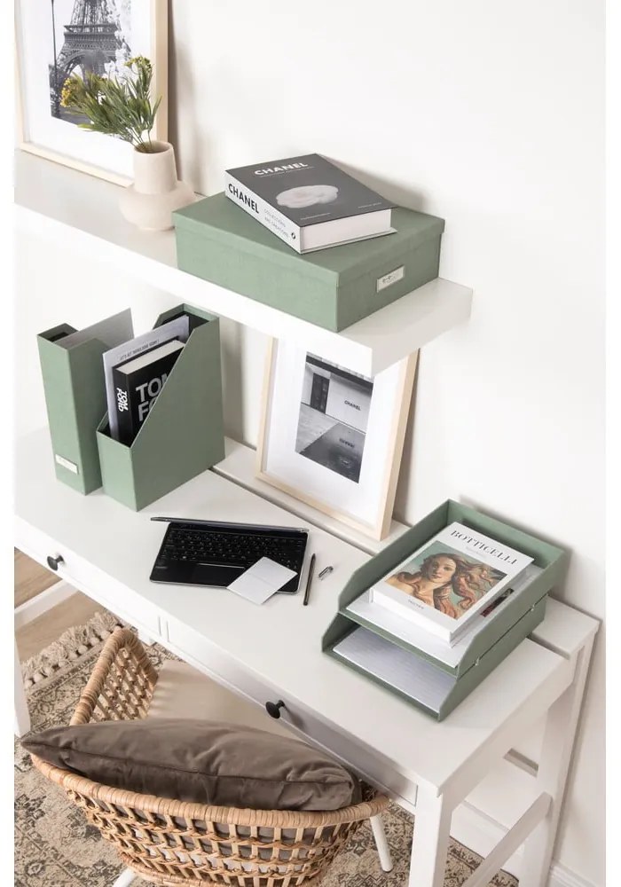 Zöld karton rendszerező szett 5 db-os dokumentumokhoz Holger Canvas Paper Laminate – Bigso