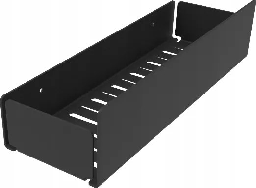 Fürdőszobai Zuhanypolc Premium Loft fekete 30 cm Rozsdamentes