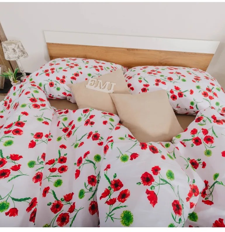EMI Pipacs pamut ágyneműhuzat 140x200 + 70x90