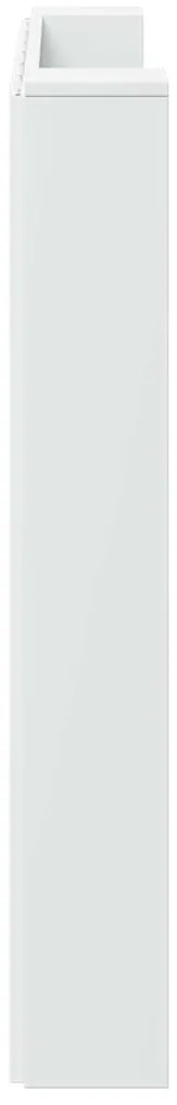 Fejtámla LED -es lámpákkal Fehér 140 x 16,5 x 103,5 cm Faanyag