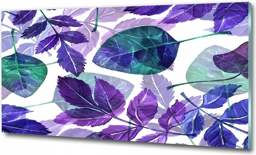 Fotó kép edzett üveg Virágok és madarak 100x70