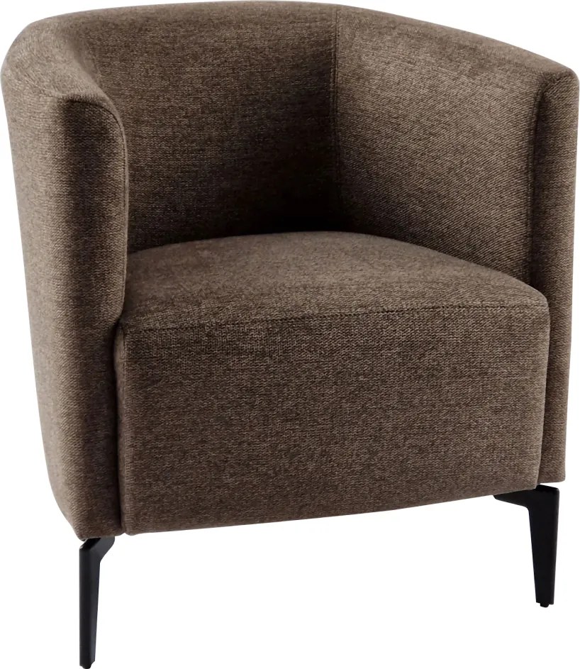 Design fotel, barna/fekete, KAPY