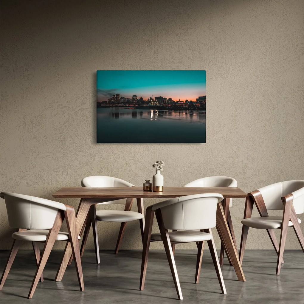 Nagy város képe (90x60 cm)