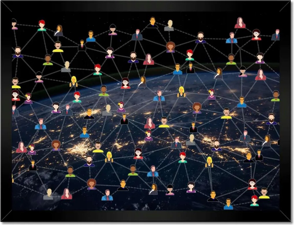 Poszterek keretben 40x30 Népesség világnapja