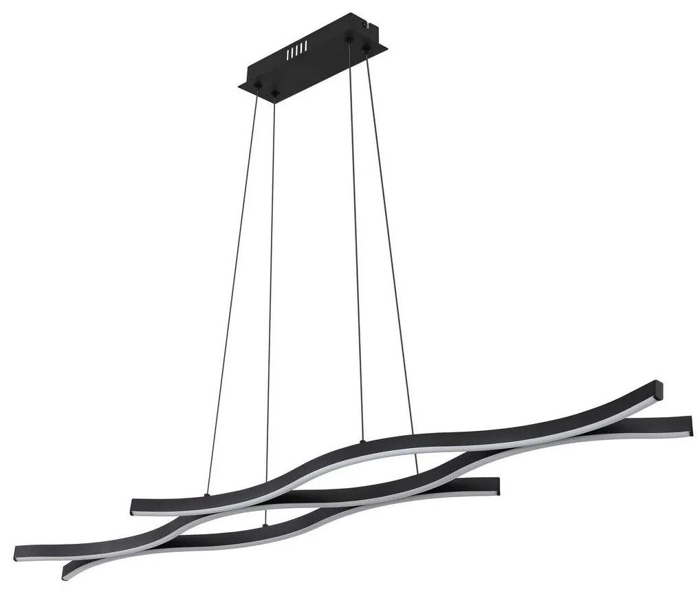 Globo 67206H - LED Csillár zsinóron GERONIMO LED/35W/230V fekete