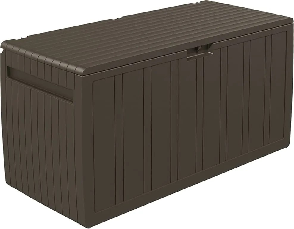vidaXL barna párnatároló láda 117 x 45,5 x 57,5 cm 270 L