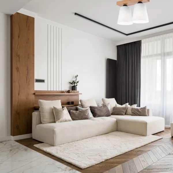 Felületre szerelhető csillár LULA 2xE27/60W/230V tölgy