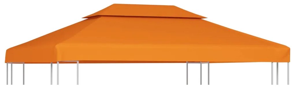 vidaXL narancssárga csere pavilon ponyvatető 310 g/m² 3 x 4 m