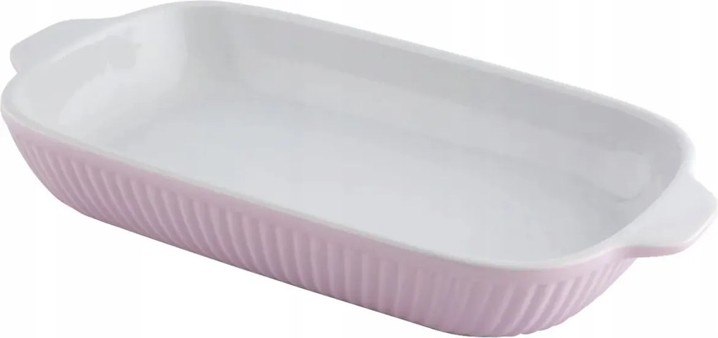 Kerámia sütőedény kék fogantyúkkal Fusion Pink 36,5cm