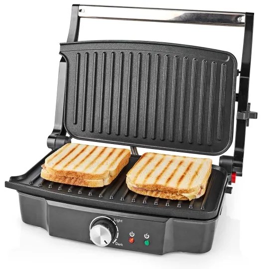 Nedis KAGR131FSR - Kontaktgrill 1500W/230V