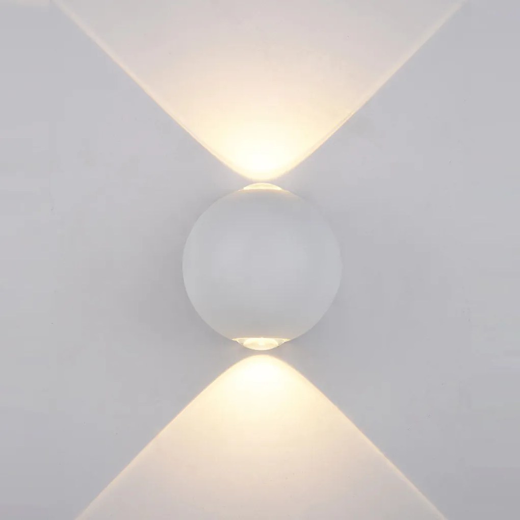 ITALUX PL-308W CARSOLI Modern Kültéri Fali Lámpa Fehér LED IP54