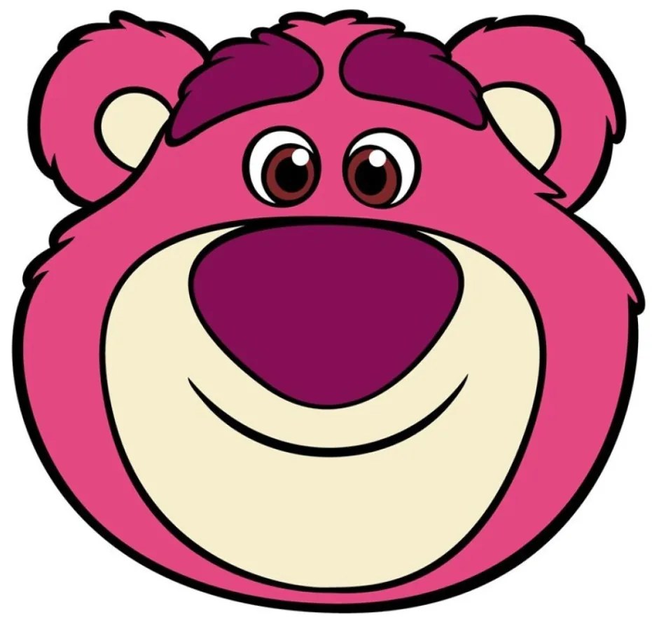 Disney Játékháború Lotso formapárna, díszpárna Velúr