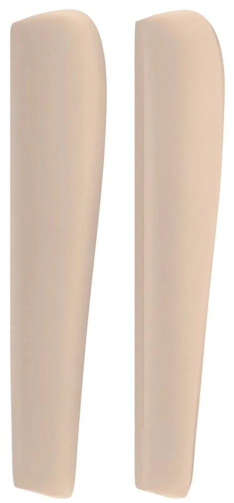 cappuccino műbőr fejtámla szárnyakkal 183x23x118/128 cm