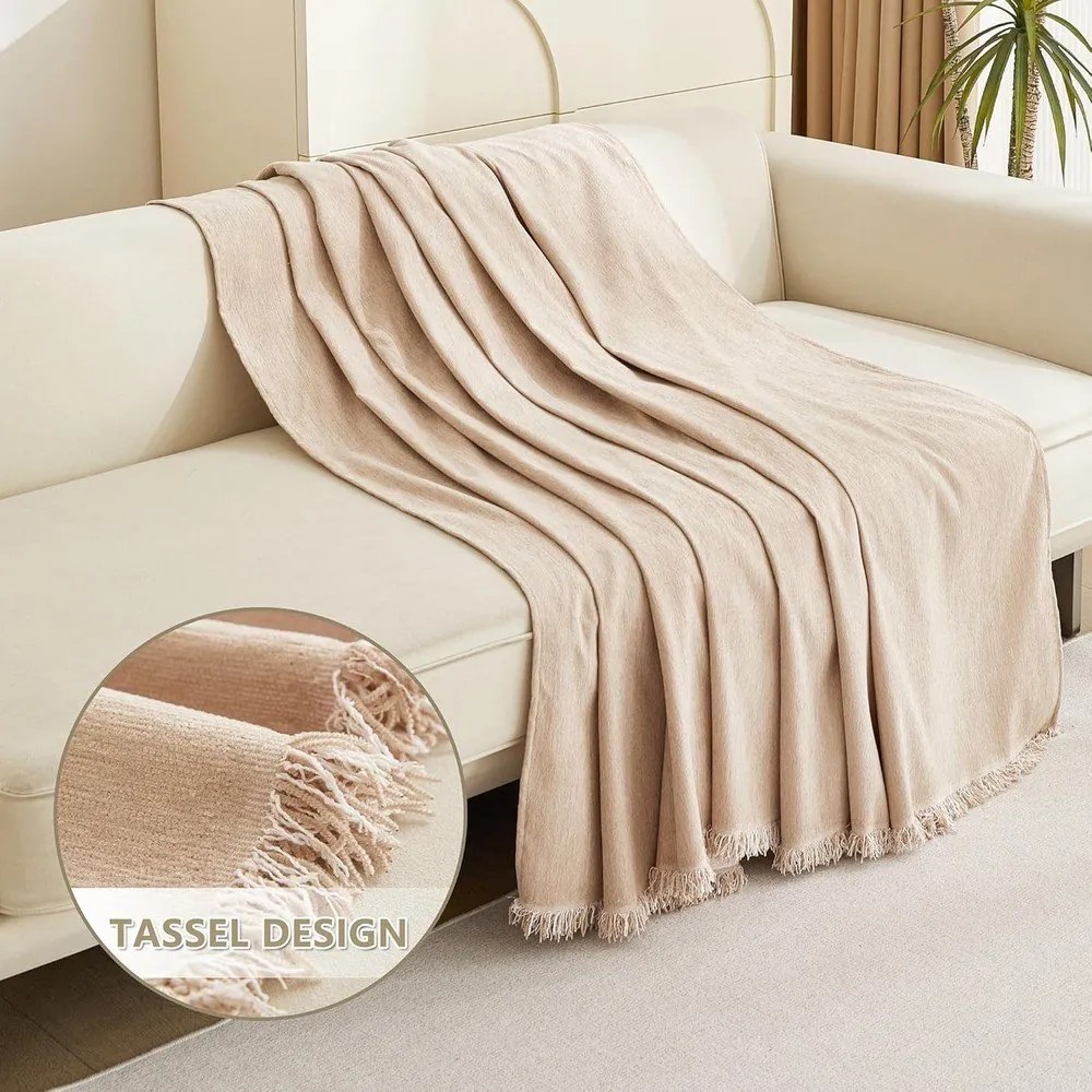 Bézs háromszemélyes kanapé huzat Talo – Filumi