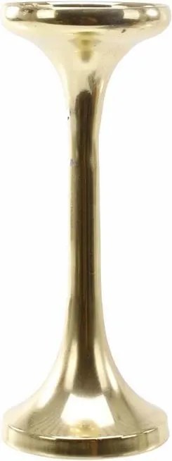 Gyertyatartó Fém Arany fényes 23cm magas
