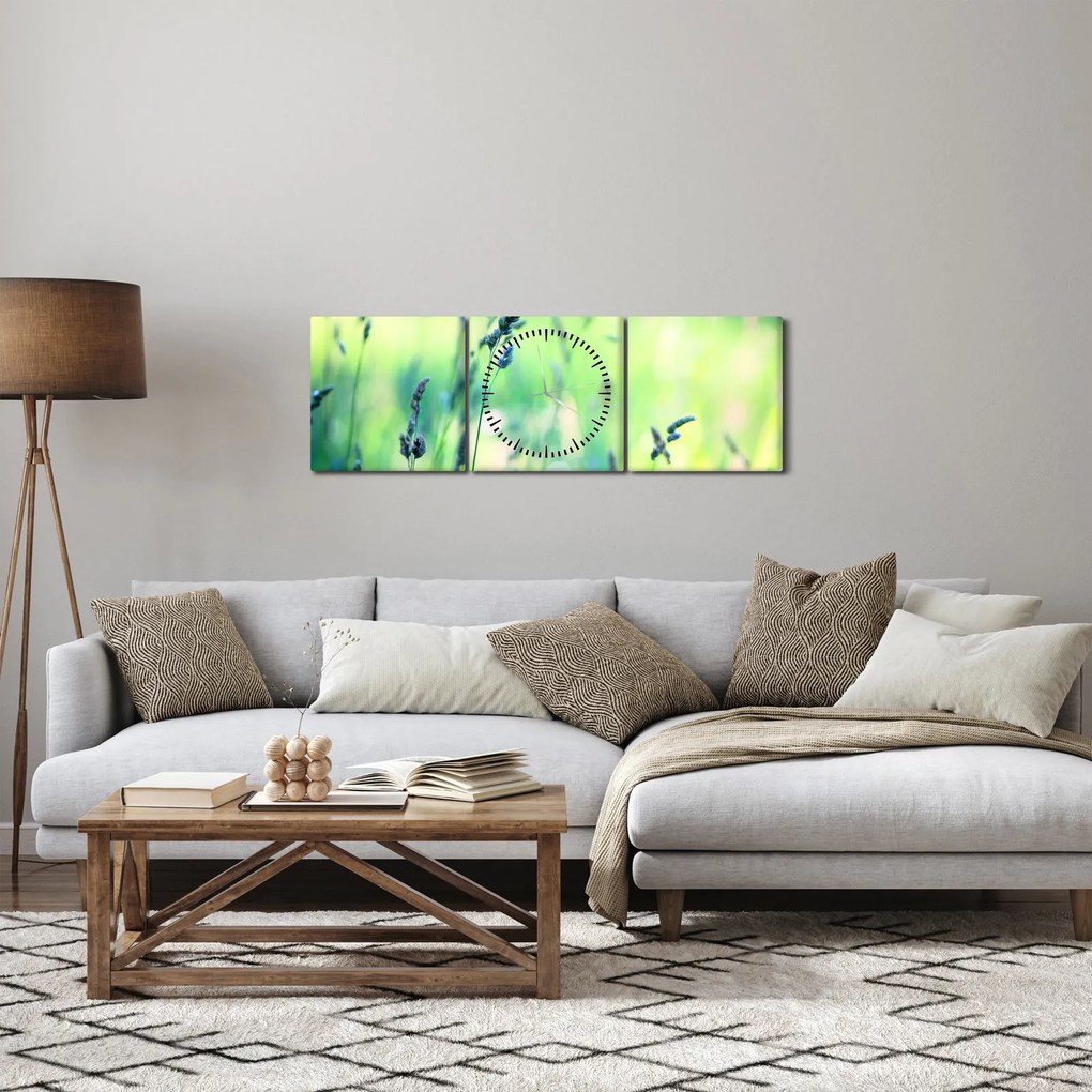 Kép - Rét részlete (órával) (90x30 cm)