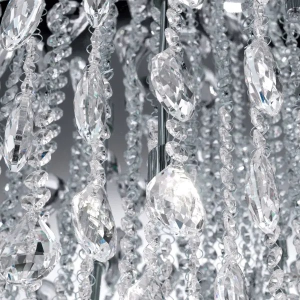 Orion DLU 2516/75-Kristály mennyezeti lámpa CELESTE 12xG9/40W/230V átm. 75 cm króm