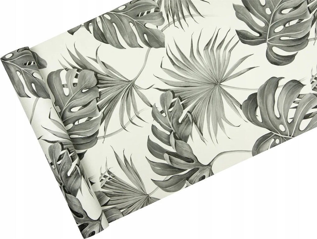 Luxus tapéta -egzotikus szürke Monster Levelek