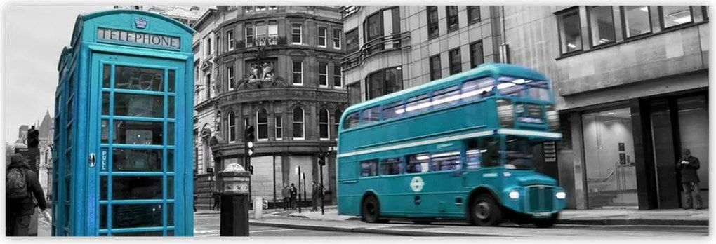 Poszterek 200x66 Petrol blue in London