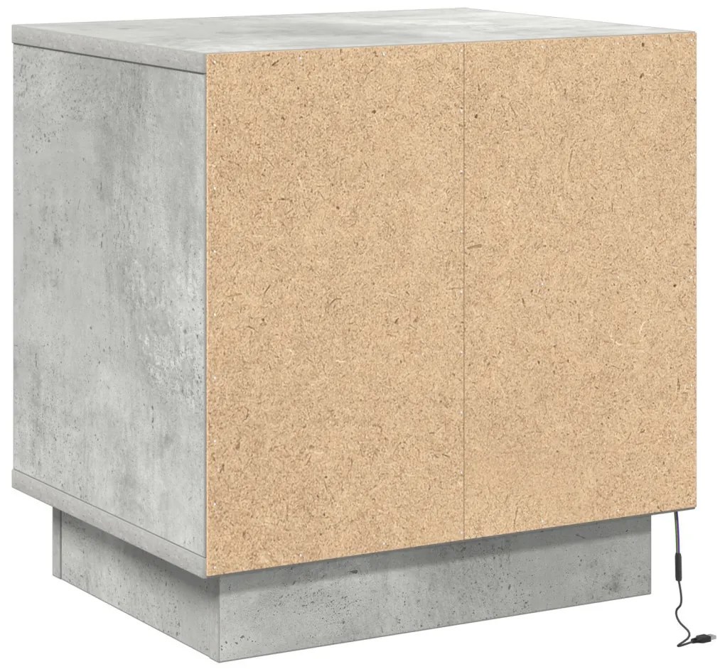LED világítással ellátott éjjeli szekrények 2 db Betongrád 44x34,5x45 cm
