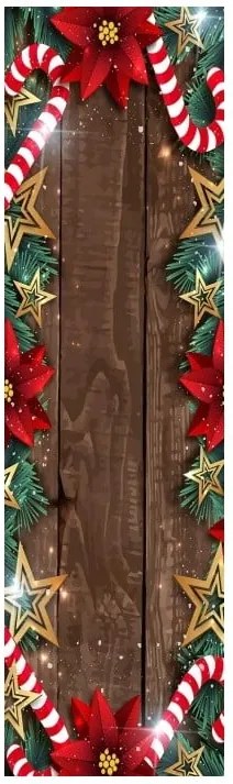 Christmas Frame karácsonyi asztali futó, 40 x 140 cm