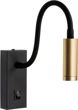 Kanlux 32519 - LED hajlítható lámpa TONIL LED/3,3W/230V fekete/arany