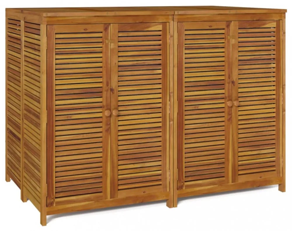 tömör akácfa kerti tárolóláda 140 x 87 x 104 cm
