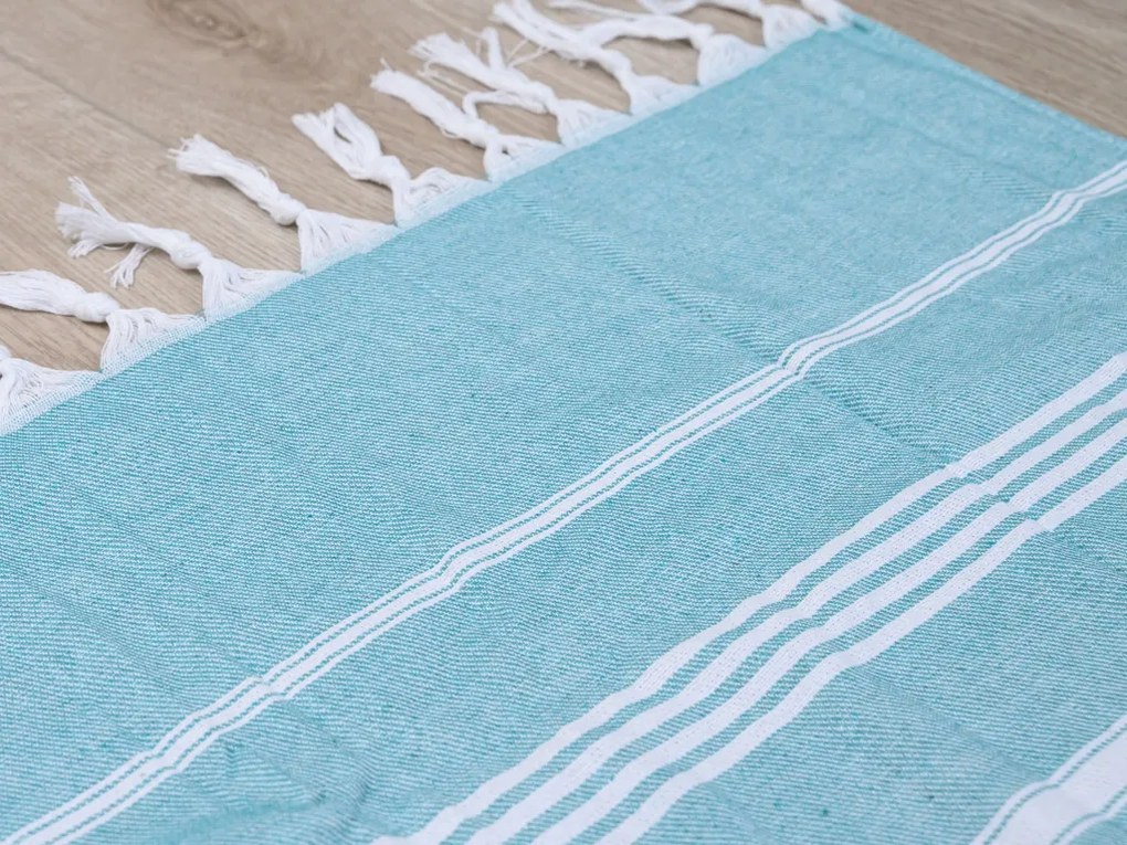Strandtörölköző FARAO 90 x 180 cm, türkiz