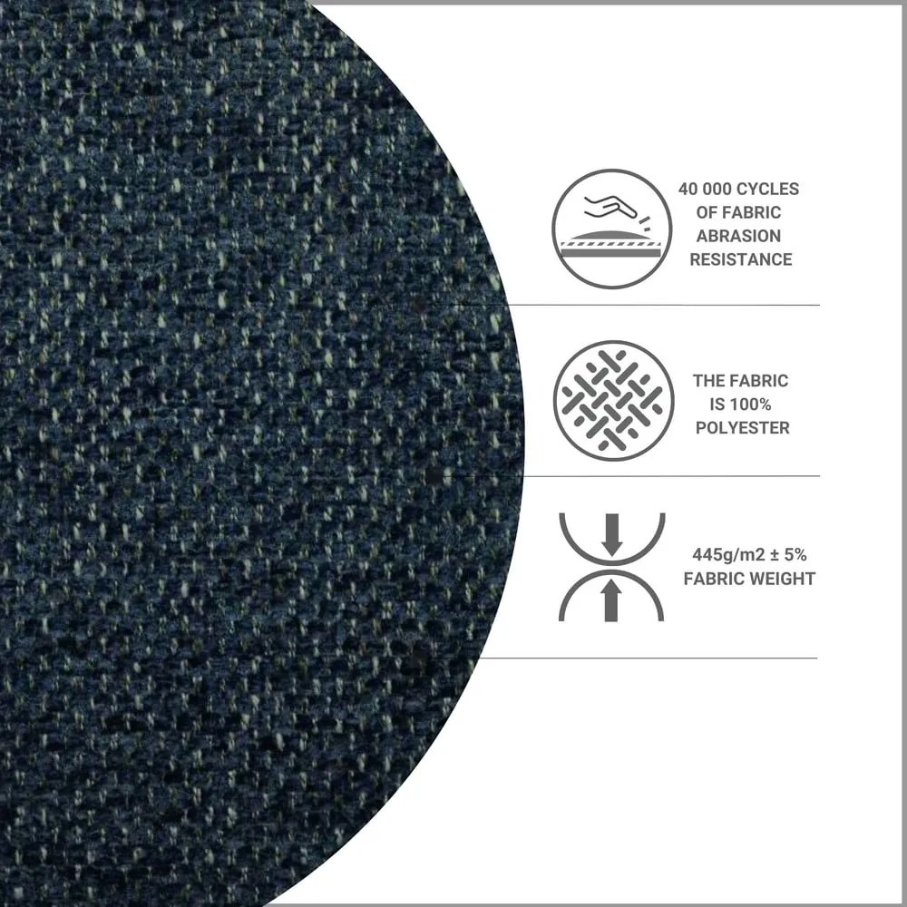 Sötétkék ágyneműtartós boxspring ágy 160x200 cm Araya – Maison de Rêve