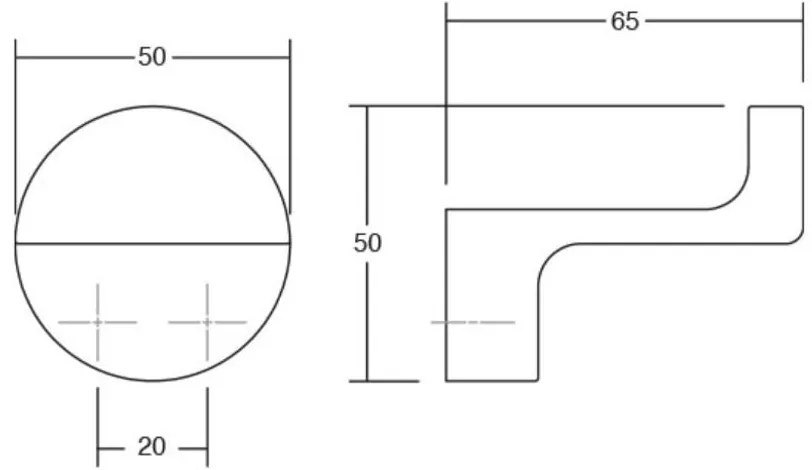 Fogas Viefe ZETT fém, matt fehér EI