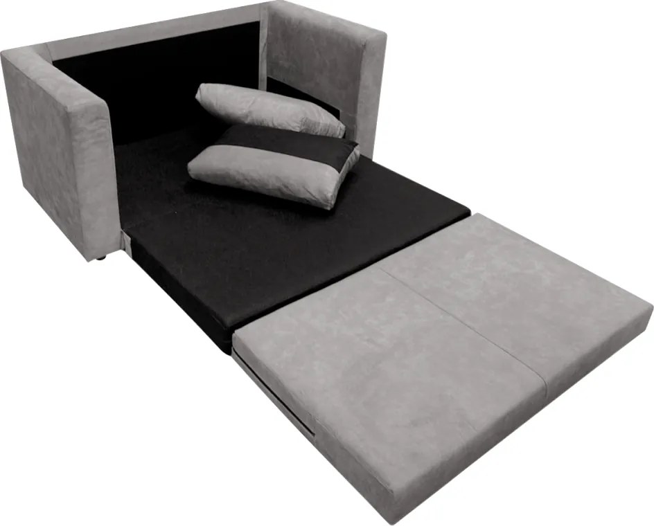 Kihúzható kanapé, szürke, BEJA