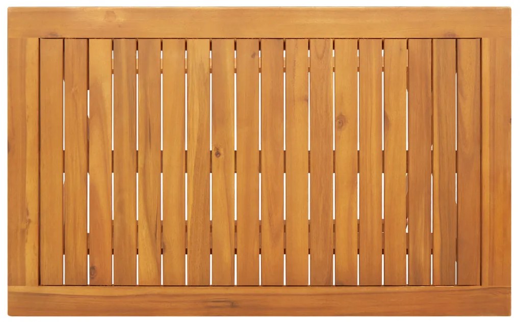 Összecsukható Kerti Asztal Négyszögletes 100x55x75 cm Tömör Akác