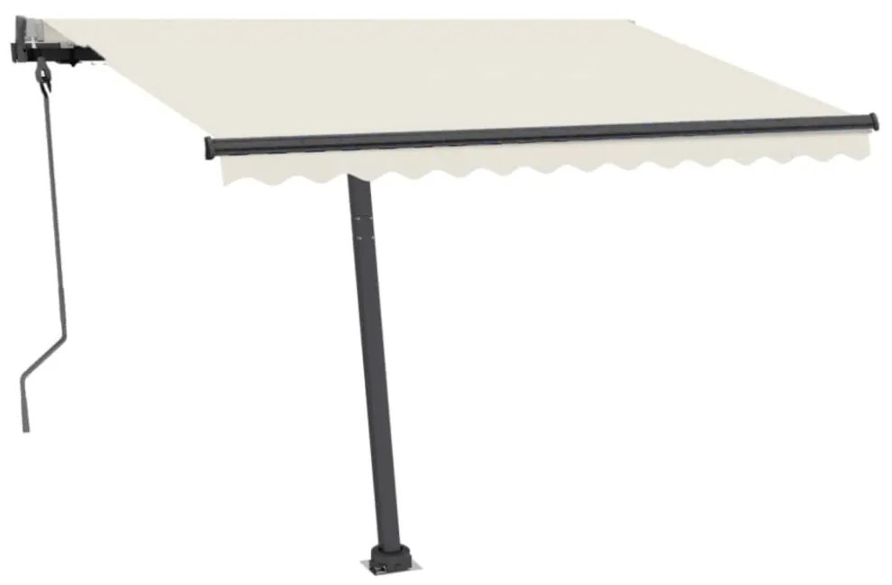 antracitszürke vas napellenzőrúdszett 300 x 245 cm