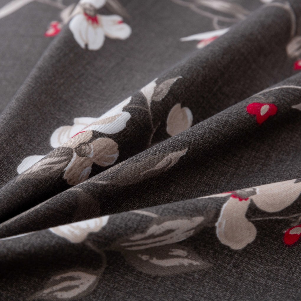 BLOSSOM szürke mikroszálas flanel ágyneműhuzat Ágyneműhuzat mérete: 70 x 90 cm | 140 x 200 cm