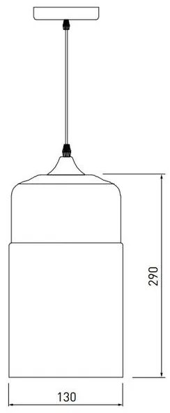 Lámpa Mennyezeti lámpatest LENDER 3,9300,AC220-240V,50/60Hz,1*E27,IP20,átmérő 18CM,egyes, fekete