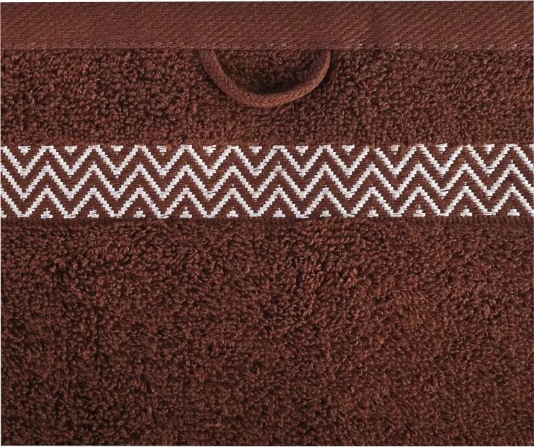 EMI Ates barna pamut törölköző 50x90 cm