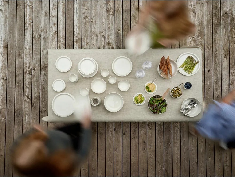 Krémszínű porcelán tányér ø 24 cm Eau – Zone