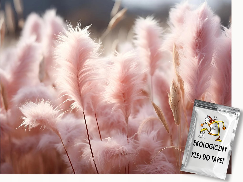 Fotótapéta Flizelina Természet Pampas Fű Pehely Puha Boho 200x140 ragasztó