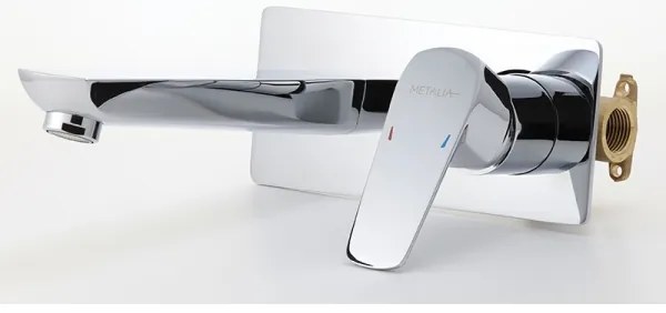 Novaservis - Mosdócsap rejtett beépítéshez METALIA ECO fényezett króm